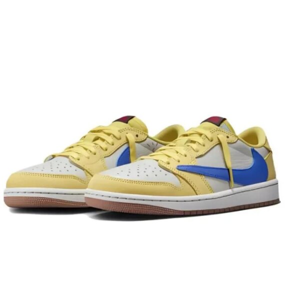 Air Jordan 1 Retro Low OG SP ‘Canary’ collab Travis Scott